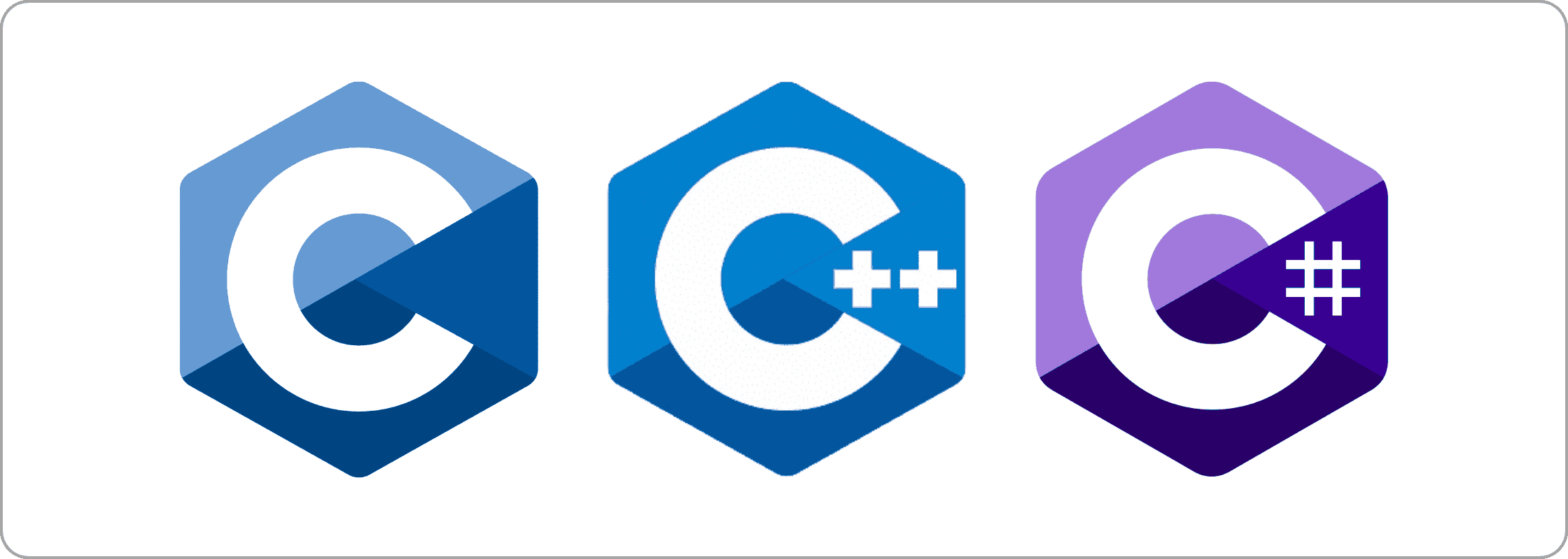 16 programming languages - C, C++, C#