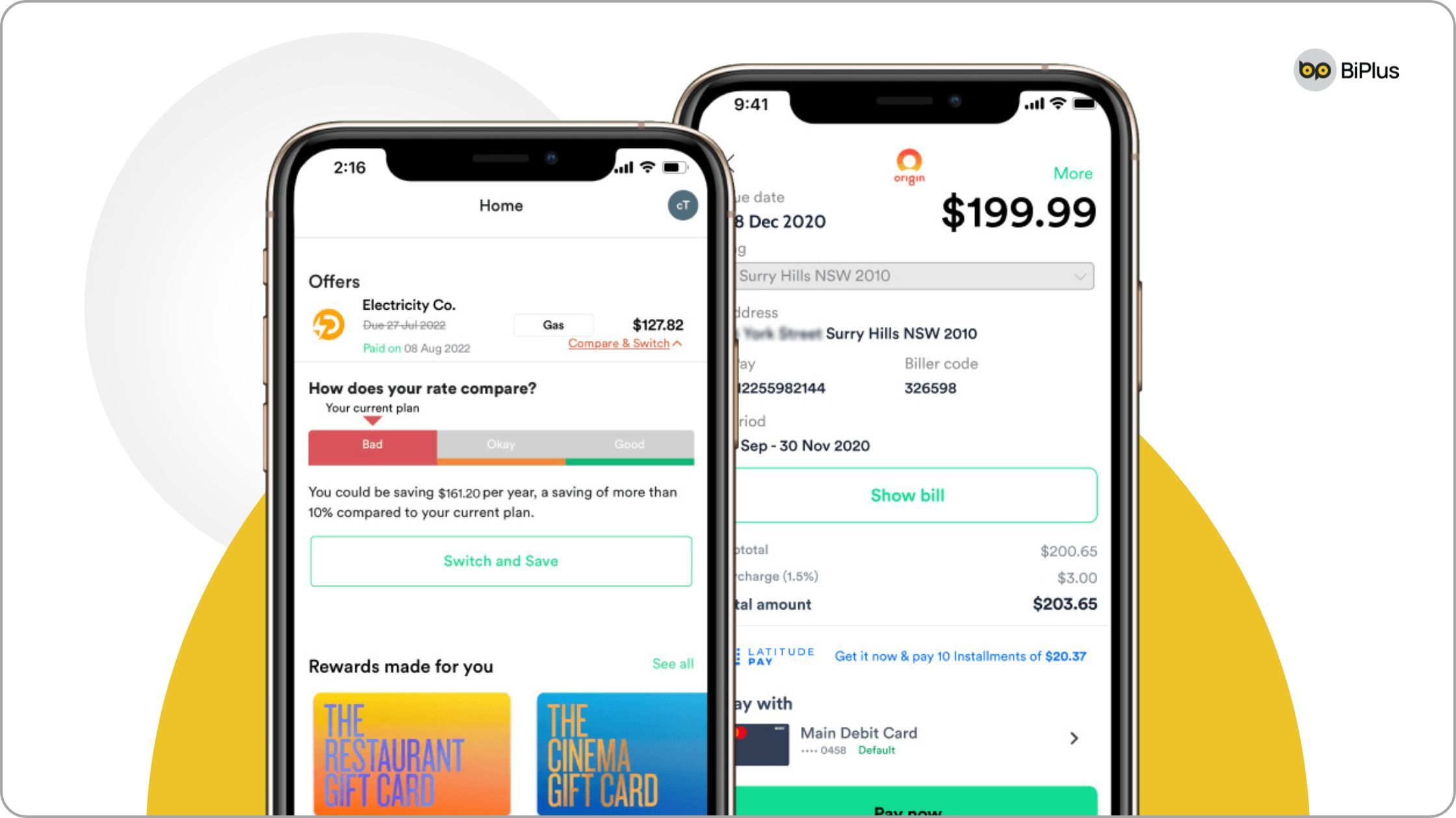 Features Fintech App - Bill payment & management
