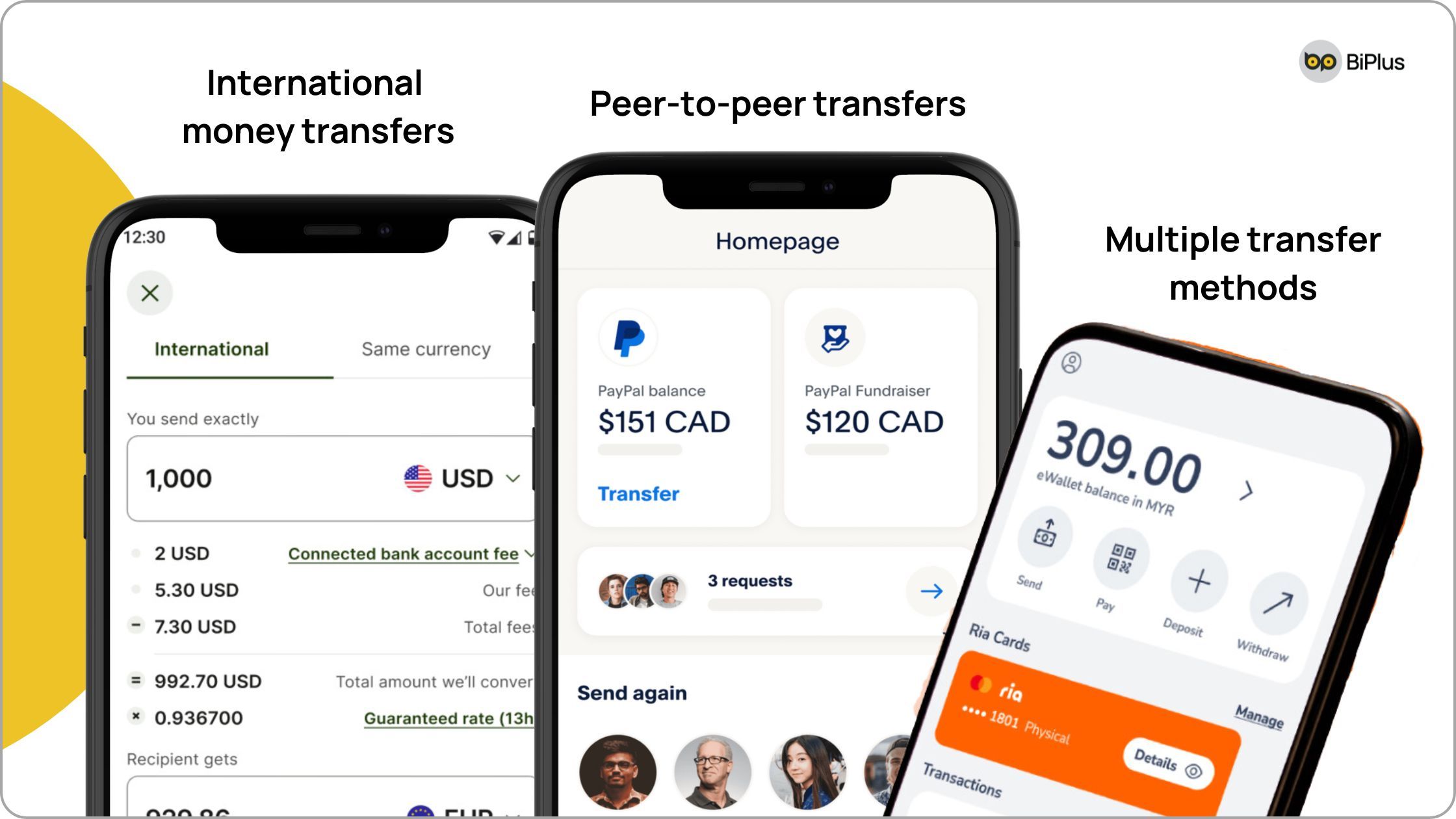 Features Fintech App - Instant Money Transfer