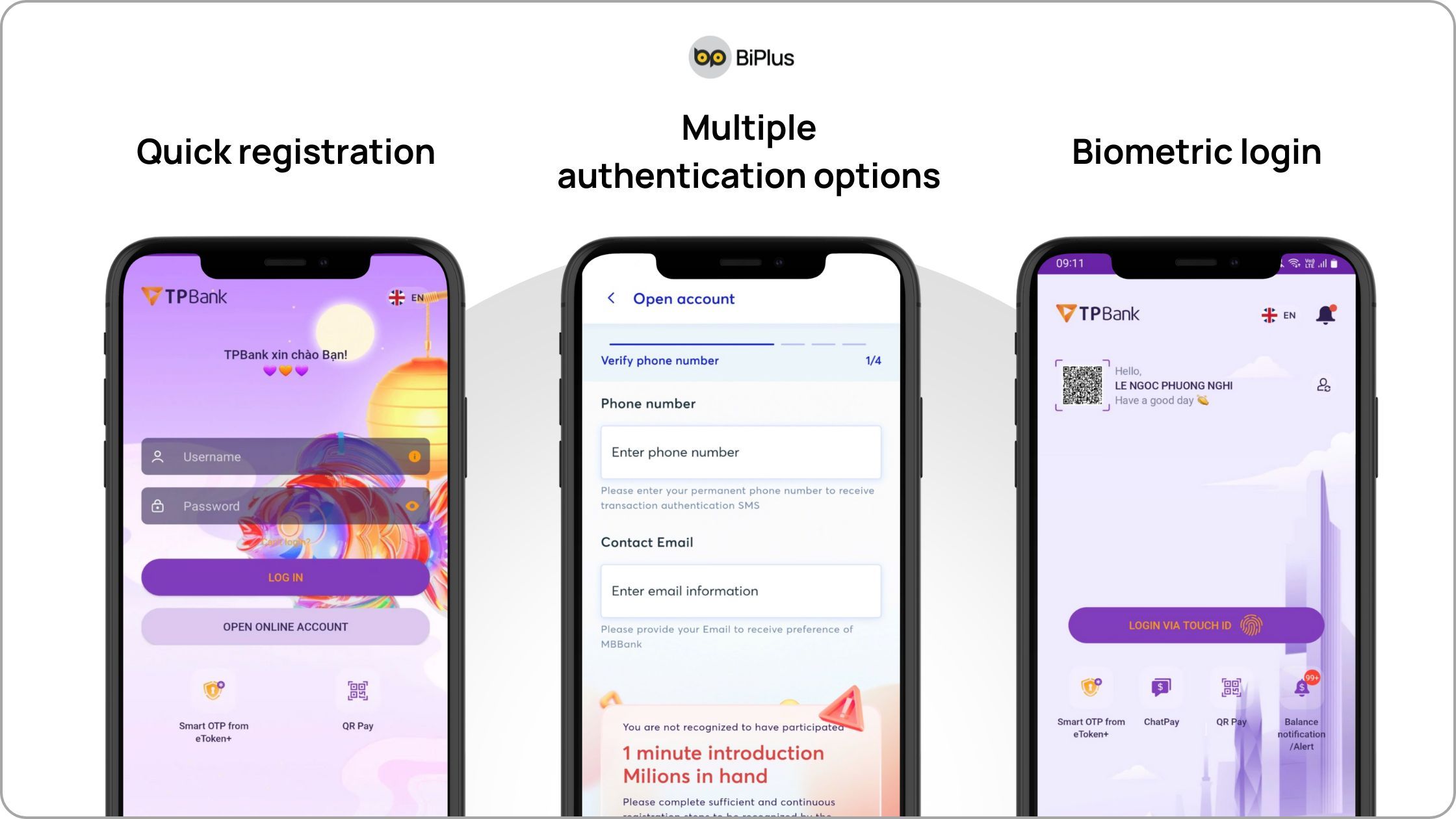 Features Fintech App - Seamless onboarding