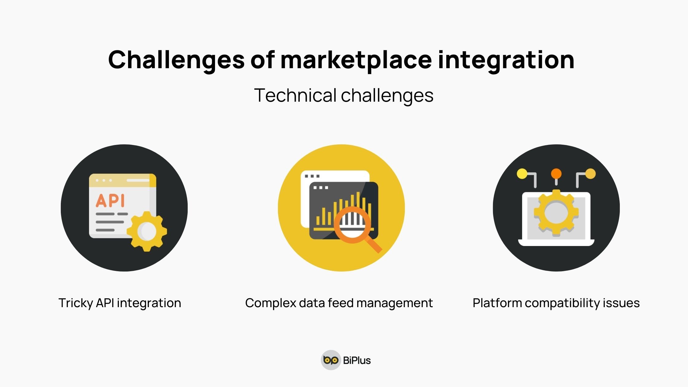 Technical challenges of marketplace integration